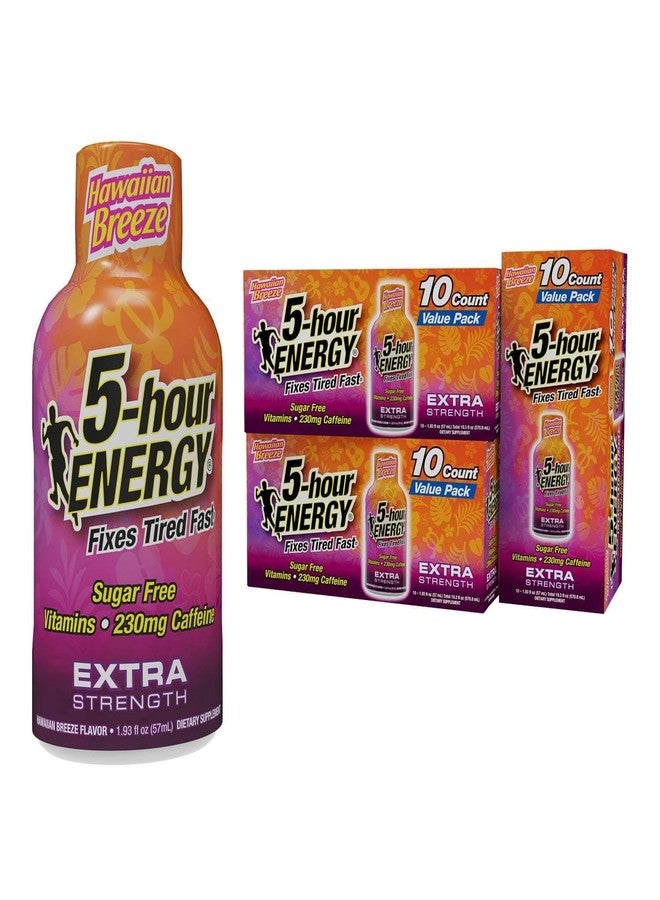 5-hour ENERGY مشروب طاقة فائق القوة يدوم 5 ساعات، بنكهة نسيم هاواي، 1.93 أونصة. 30 عبوة (30 زجاجة - نكهة واحدة، نسيم هاواي) - Image 1